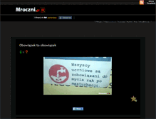 Tablet Screenshot of mroczni.pl